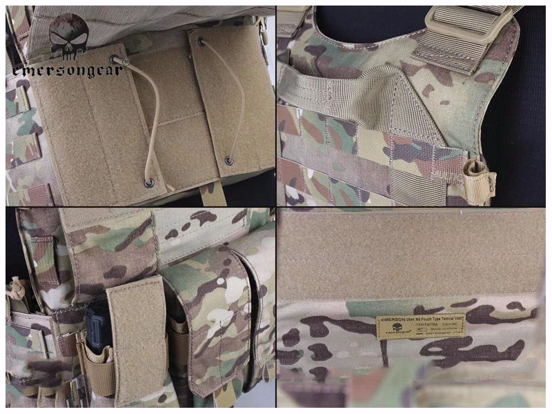 Emersongear 094K M4 стильный тактический жилет для страйкбола боевой Molle Мультикам