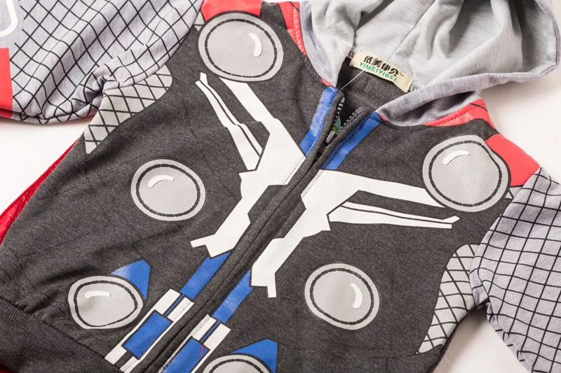 Детские толстовки с капюшоном «мстители», «Железный человек», «Тор» Одежда для мальчиков пальто для маленьких мальчиков костюм «Человек-паук» Детская толстовка с капюшоном, детские футболки