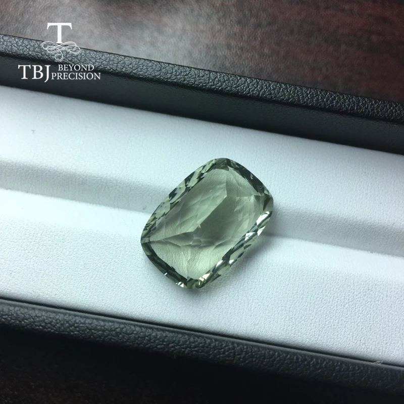 Tbj, натуральный большой(празиолит) зеленая Подушка цвета аметиста 14*20 мм Птичье гнездо вырезание тонкой свободные драгоценные камни для сделать это самостоятельно ювелирные изделия