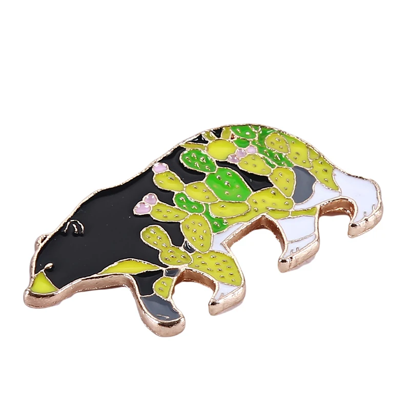 Новый цветок медведь шаблон сердце брошь значки сплав значок бейджи Значки для