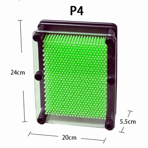 green P4 Детские Поделки 3D клон отпечаток из штырьков живопись Новинка забавные гаджеты Интересные детские игрушки декорация для дома подарок на день рождения - Цвет: green P4
