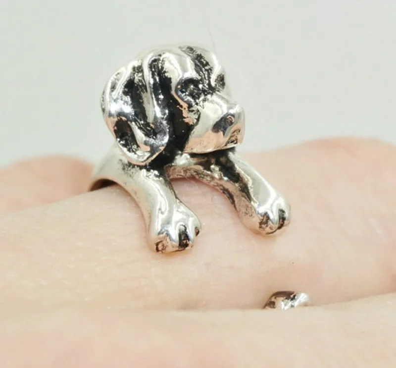 Мин. 1 шт. Новое поступление кольцо Лабрадор ретривер Кольцо Собака ювелирные