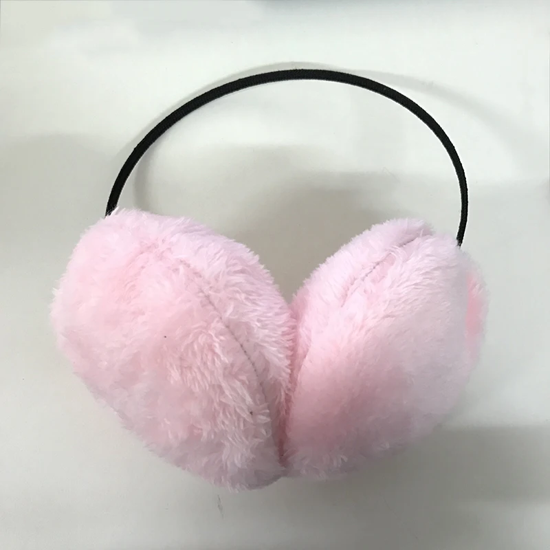 Горячая Распродажа милые однотонные теплые наушники для женщин и девочек