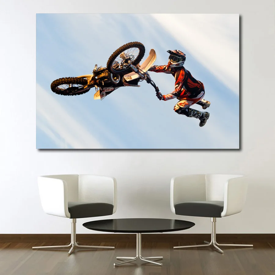 Экстремальный Мотокросс перетащить для мотокросса езды на мотоцикле обои стены