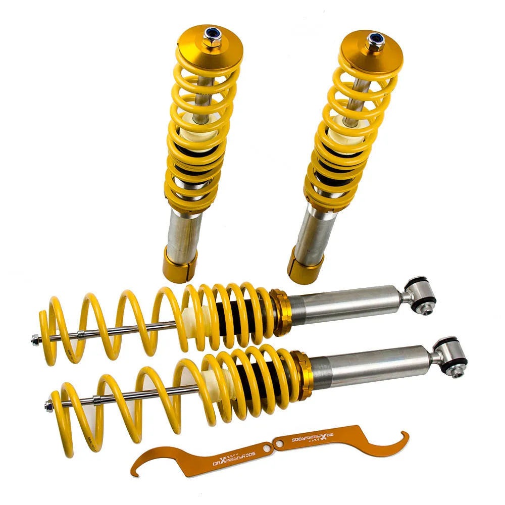 Желтые амортизаторы Adj Coilovers Kit для BMW E39 5 Series Sedan 1995 2003|Амортизаторы и опоры| |