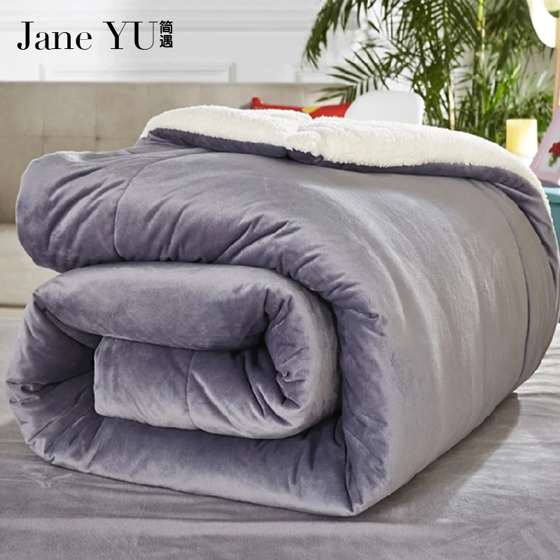JaneYU 2019 CamoFleece одеяло зимнее doona edredon толстое пододеяльник постельное покрывало из