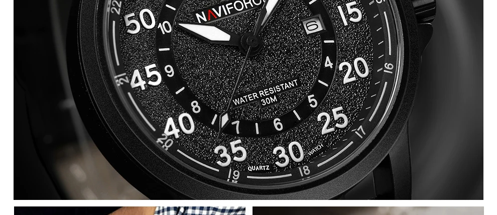 Naviforce Для мужчин Спортивные часы люкс топ модного бренда кварцевые часы Для Мужчин's Водонепроницаемый Военная Униформа Наручные часы мужской Relogio Masculino