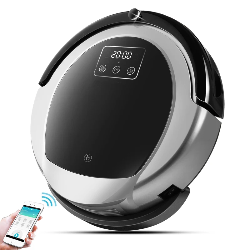 WiFi мобильный приложение управления автоматический пылесос робот B6009, 2D карта и гироскоп навигация, память, УФ лампа, резервуар для воды