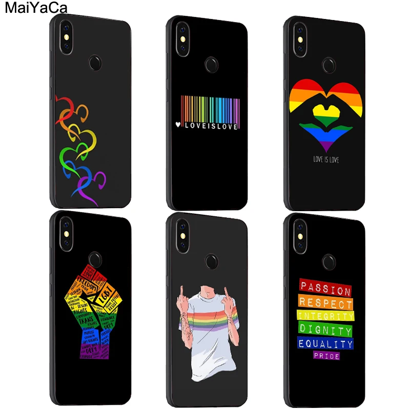 Радужный ЛГБТ чехол Love is Pride для Xiaomi Redmi Note 9 Pro 9S 8T 8 9C 9A Mi 10T 10 Lite POCO X3|Бамперы| |