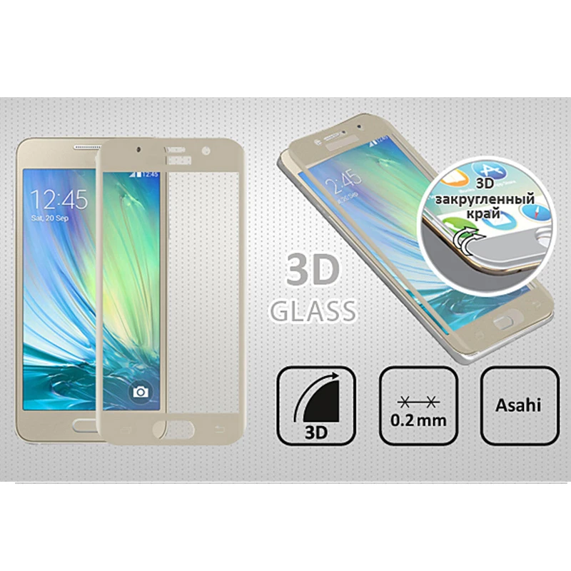 AINY 3D защитный Стекло Экран протектор для samsung Galaxy A3 (2017) изогнутая передняя крышка
