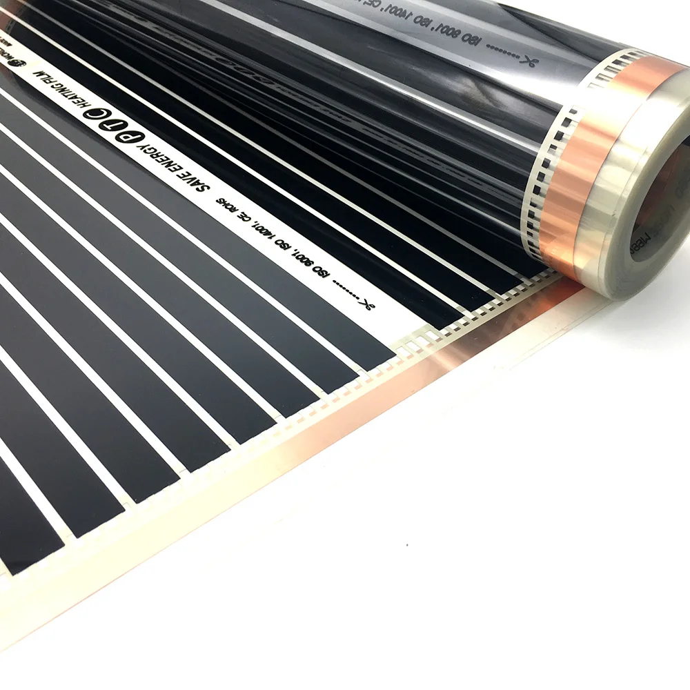 2m2 Infared Underfloor Heating Film 110W/M 50cmX4m Low Electric PTC Korean Mat for Warming