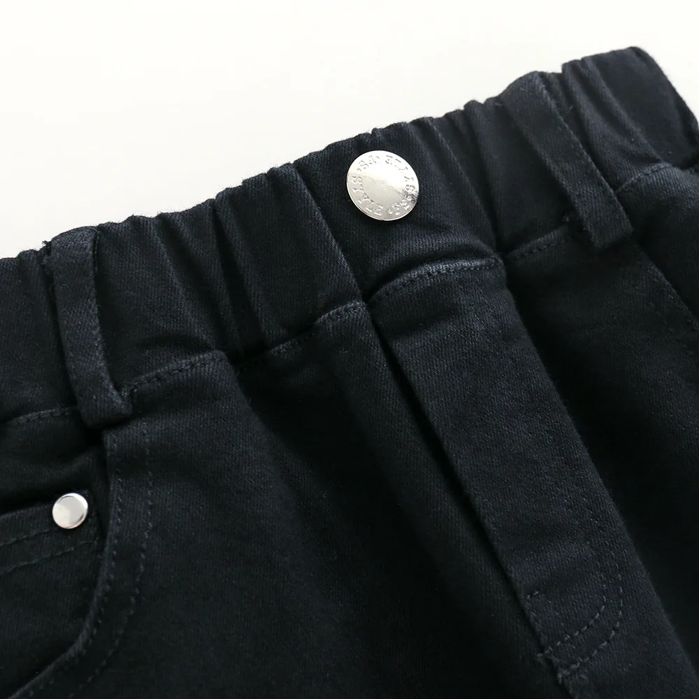 Джинсы с дырками для мальчиков и девочек новые повседневные штаны из хлопка