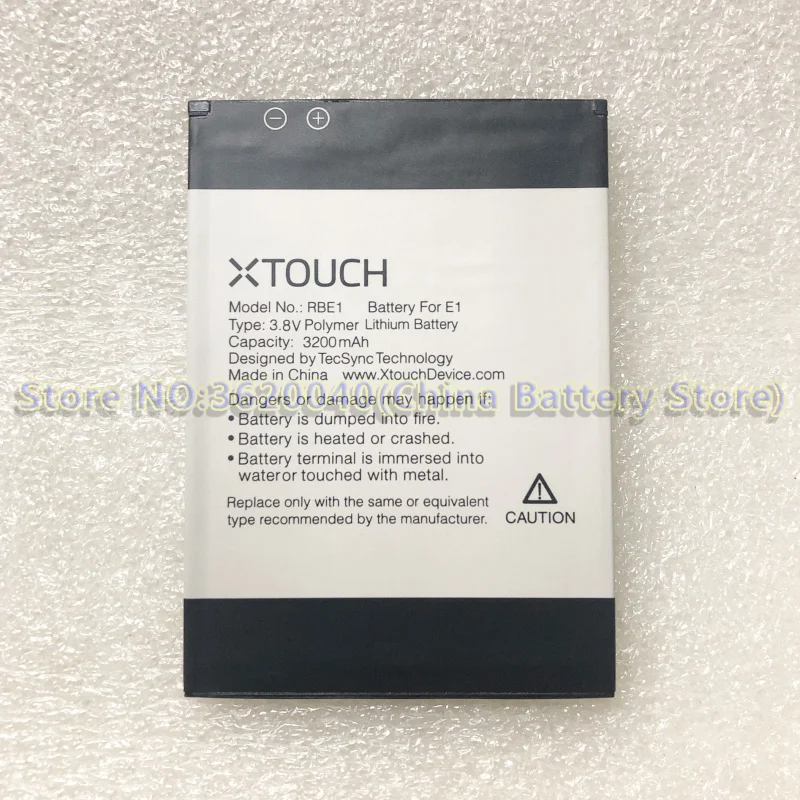 GND 3 8 V 3200 мА/ч RBE1 Замена Батарея для XTOUCH E1 смартфон литий ионный аккумулятор