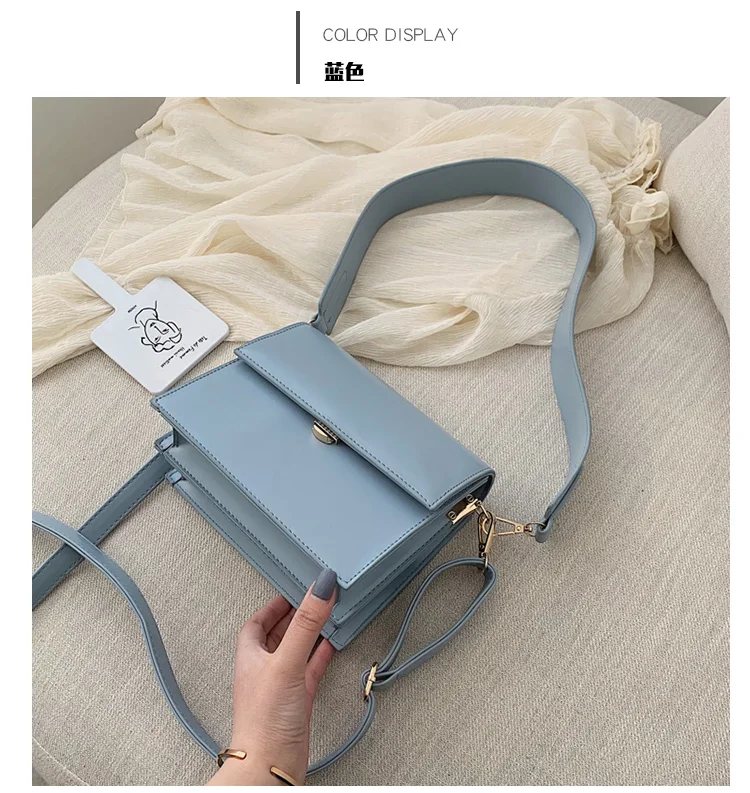 Ретро Повседневная квадратная сумка с клапаном новая качественная женская дизайнерская сумка из искусственной кожи широкие сумки через плечо