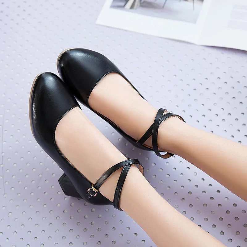 YMECHIC 2019 новые летние женские туфли на каблуке с ремешком щиколотке и пряжкой
