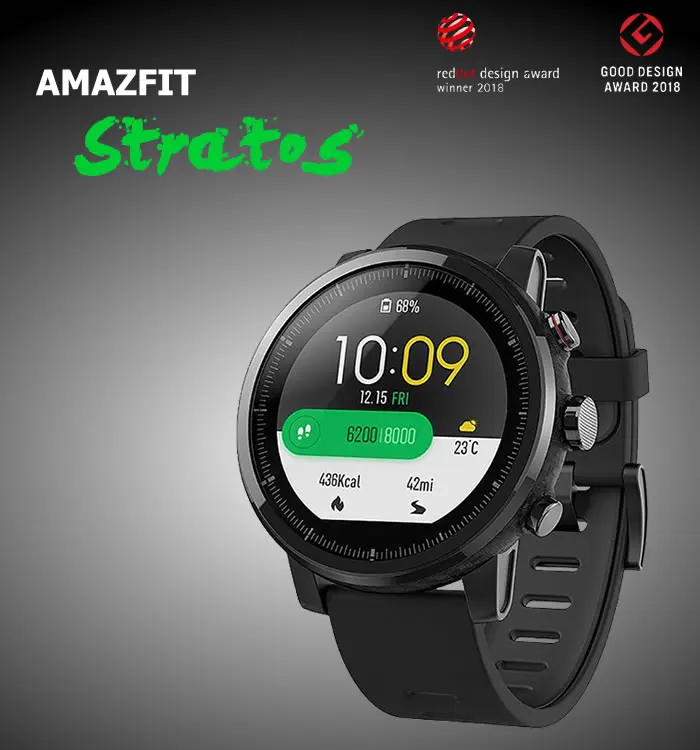 Оригинальные умные спортивные часы Huami Amazfit Stratos 2, 5 АТМ, водонепроницаемые, 1,34 дюйма, сенсорный экран, gps, Firstbeat, умные часы для плавания