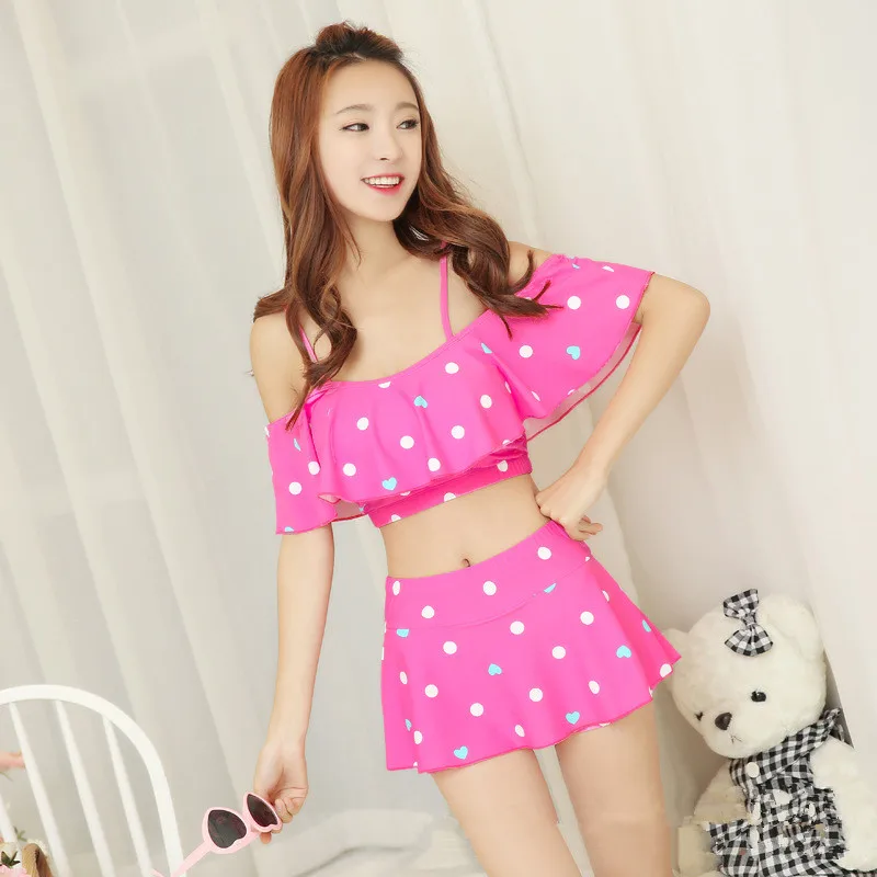 Женский купальник бикини из трех частей с открытой спиной и новинка 2019|swimsuit