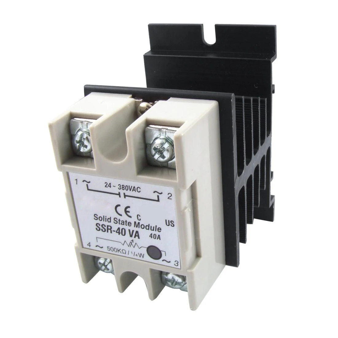Регулятор сопротивления напряжения твердотельное реле SSR 40A 24 380V AC w
