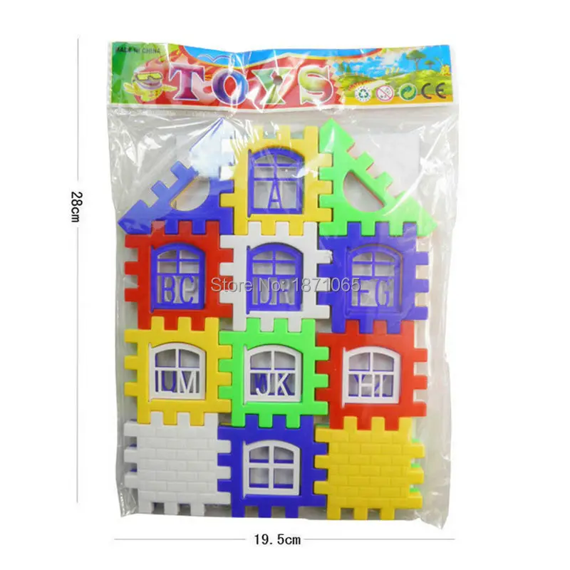 24 шт./компл. домика для маленьких детей строительные блоки игрушки Обучающие