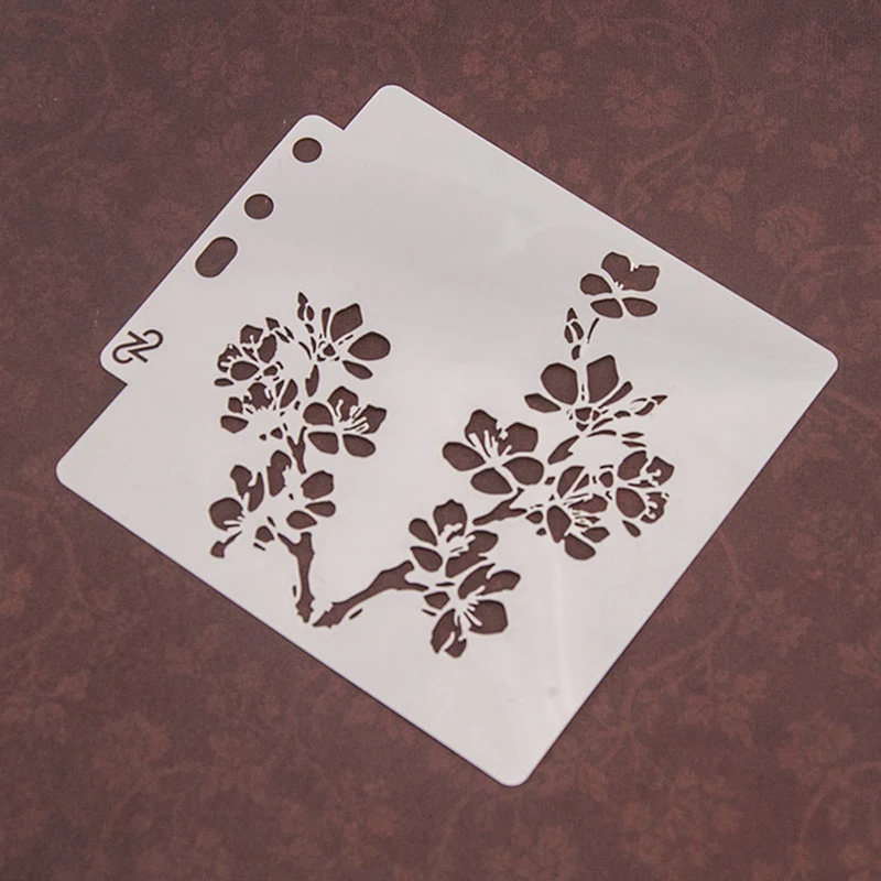 2 шт. трафарет для торта спрей трафареты печенья пластик цветок розы звезда День