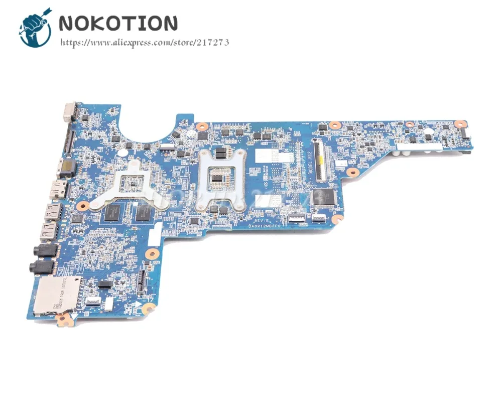NOKOTION 636372-001 аккумулятор большой емкости для hp павильон G4T-1000 G7 G7T-1000 G4 G4-1000 Материнская плата ноутбука DA0R12MB6E0 HM55 HD6470M 1GB Процессор