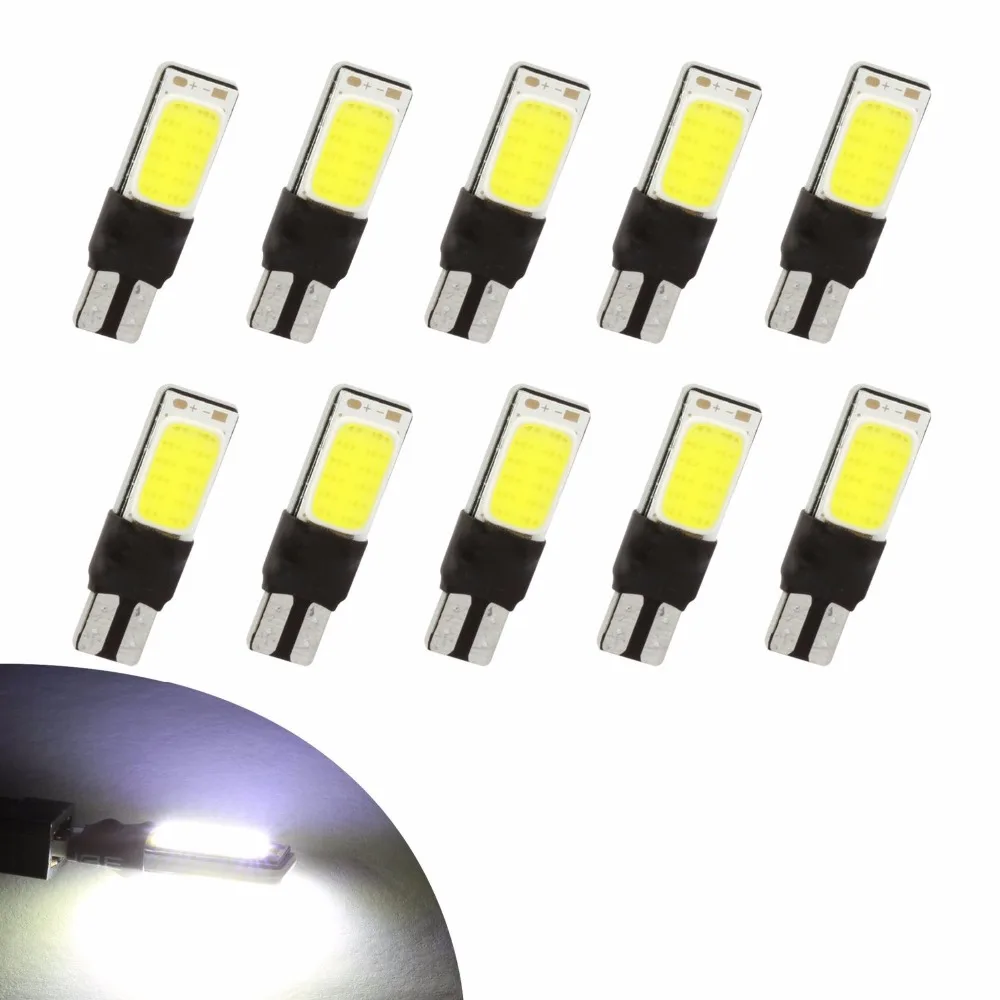 Комплект 10 светодиодных ламп T10 W5w Cob 6000k 5w 12v Бесплатная доставка|pingo t10|lampada pingo t10t10