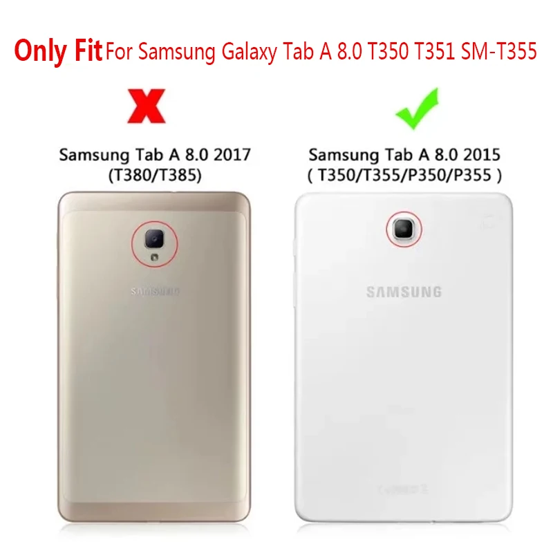 Для samsung Galaxy Tab A 8 0 T350 T351 SM T355 чехол для планшета дюймов с цветочным рисунком из