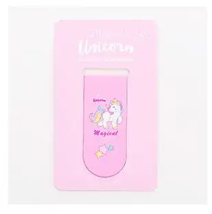 Pink 4 шт./лот Единорог магнит закладки милые Бумага клип животных закладки для книг школьные канцелярские принадлежности Эсколар Papelaria канцелярские - Цвет: Pink