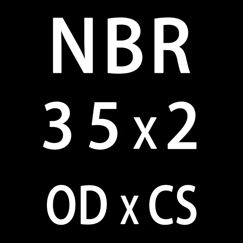 20 шт./лот резиновым кольцом черный NBR уплотнительное кольцо 2 мм Толщина OD31/32/33/34/35/36/38/40*2 мм колцеобразное уплотнение прокладки масло уплотнительные кольца шайба - Цвет: OD35mm