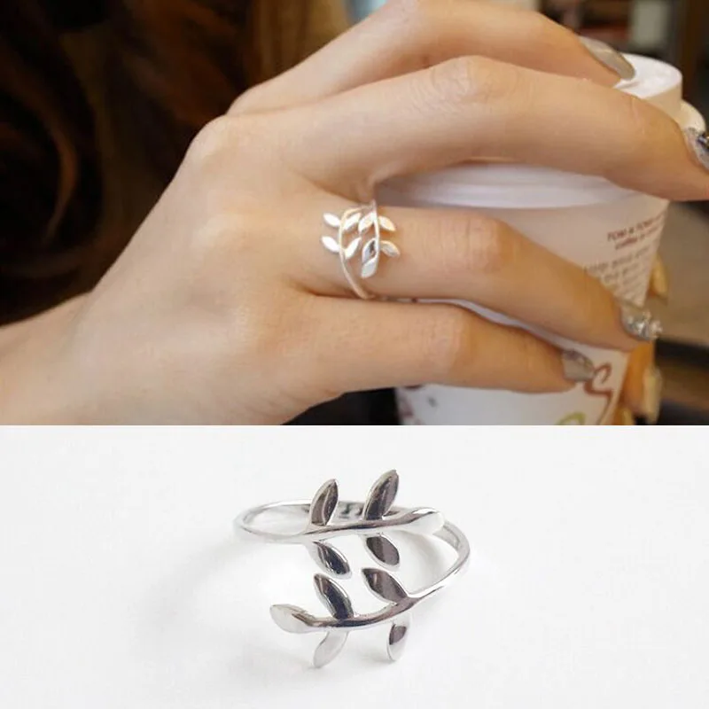 Оптовая Продажа 925 серебро женщины хвост кольцо подарок модные простые Глянцевая