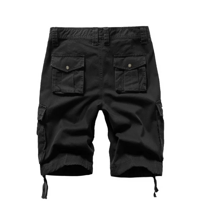 Fashsiualy бермуды masculina мужские повседневные однотонные пляжные рабочие штаны с карманами Брюки карго шорты мужские