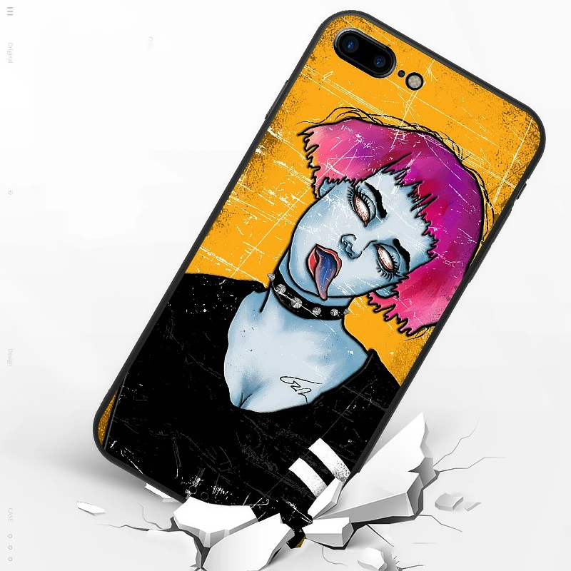 Y-ZU чехол для телефона iPhone 6 6s 7 8 6/7/8 plus X личности оригинальный Bad girl рука оболочки