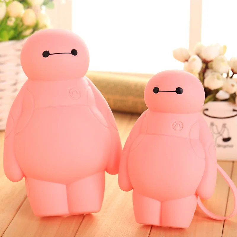 Baymax силиконовые водонепроницаемый пенал Kawaii Девушка мешок розовый милый большой