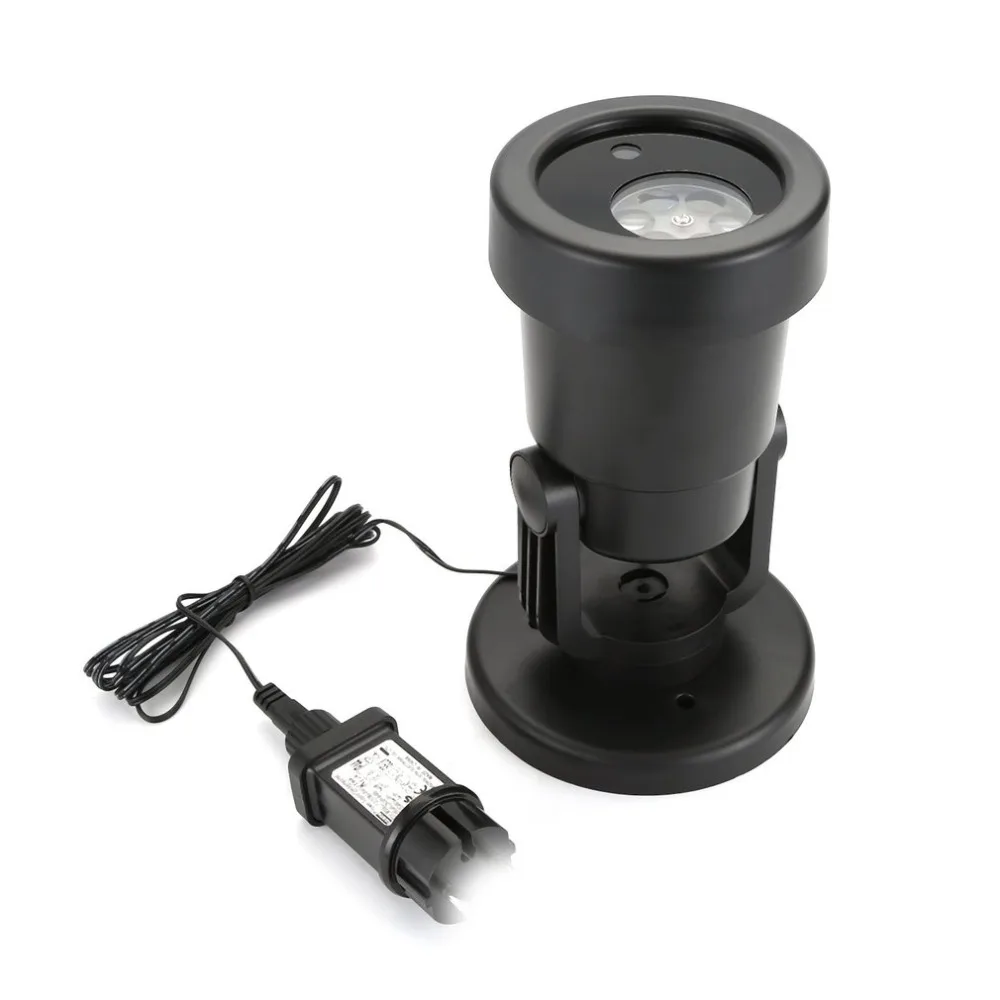 Водонепроницаемый Рождественский Снежный лазер снежинка проектор светодиодный