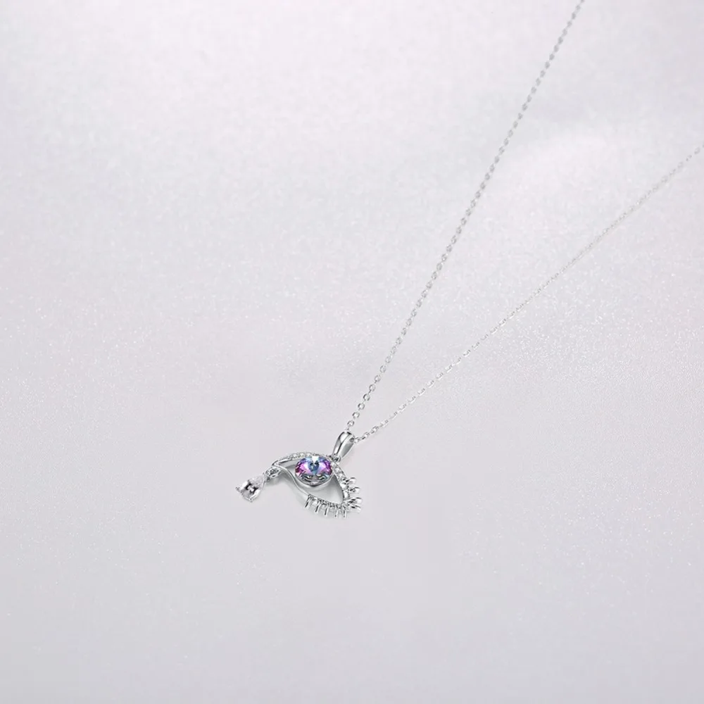 Женское Ожерелье в форме глаз LEKANI ожерелье с кристаллами Swarovski Массивный