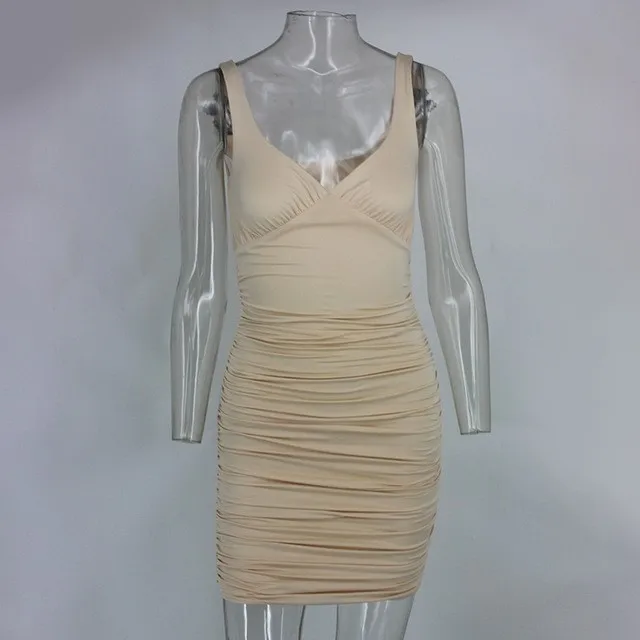 Nude Justchicc, кружевное Плиссированное женское платье, вечерние, сексуальное, облегающее, макси платье, лето, новинка, необычное, Пляжное, длинное, элегантное, Vestido - Цвет: Nude
