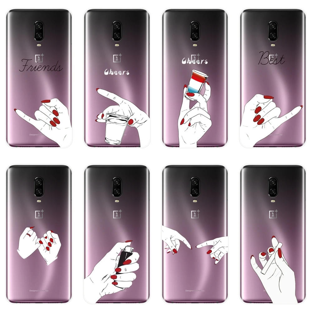 Чехол для OnePlus 3 3T 5 5T 6 6T силиконовый мягкий чехол с надписью Best Friend Cute Girl Forever One Plus