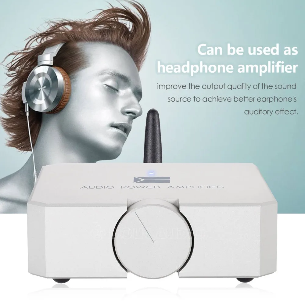 Nobsound High End HiFi Bluetooth 5,0 аудио усилитель мощности стерео усилитель для наушников MOSFET 80 Вт* 2