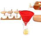 Силиконовая складная Складная стильная Воронка-Хоппер, кухонные принадлежности Cozinha, аксессуары для приготовления пищи, гаджеты на открытом воздухе (случайный цвет)