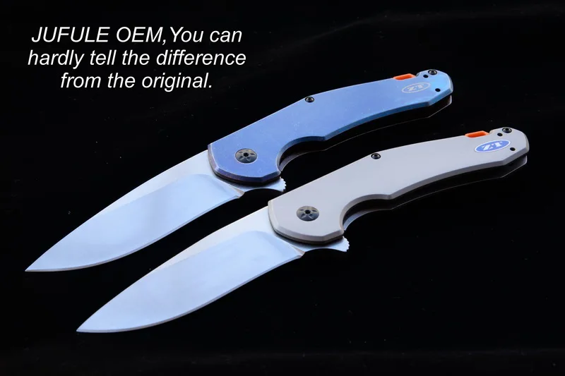 JUFULE ZT0220 складной D2 лезвие стальная ручка титановое покрытие Флиппер Открытый лагерь выживания карманный EDC инструмент ужин кухонный нож