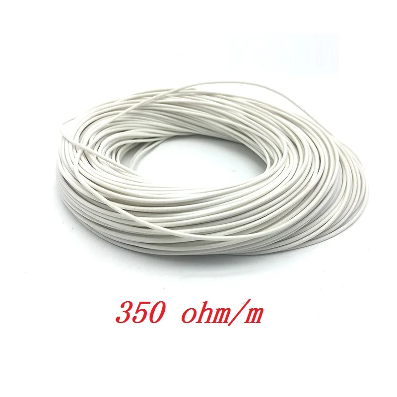 350 ohm Все размеры низковольтный силиконовый резиновый нагревательный кабель Электрический нагревательный провод для грелки нагревательный коврик - Цвет: 350 ohm