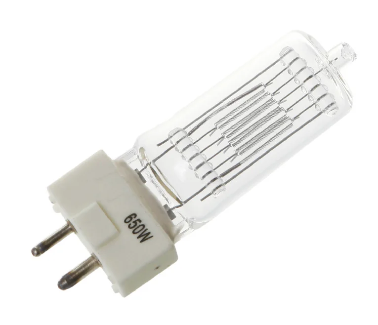 650 Вт галогенная лампа GY9.5 односторонняя 110 в 230 В для 500 fresnel light|fresnel light bulbs|fresnel