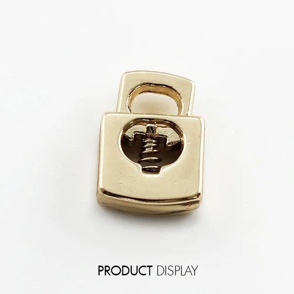 100 металлический золотой тон квадратная пробка тумблер Пряжка веревка зажим