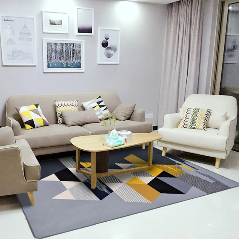 Простой современный модный ковер LIU в скандинавском стиле для гостиной спальни