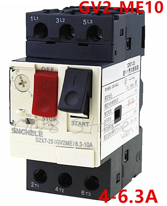 

Motor Protector GV2 Series GV2ME10 GV2-ME10 4-6.3A