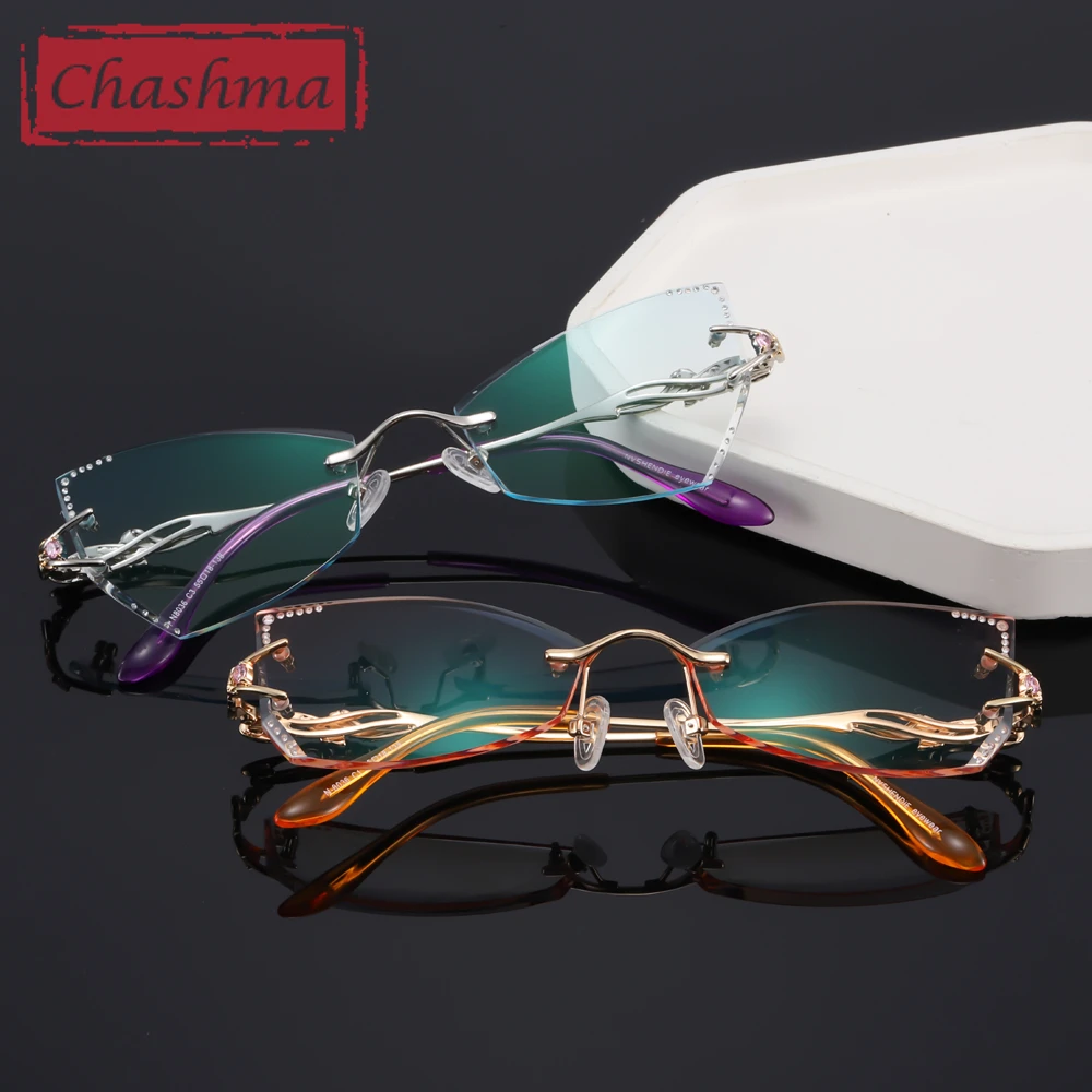 Очки Chashma женские очки кошачий глаз оправа-бабочка роскошные модные для