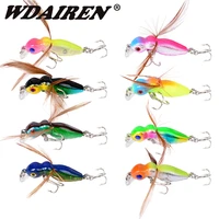 1pcs 4cm 3 5g grasshopper insects fishing lures sea fishing tackle flying jig wobbler lure hard lure bait artificial baits