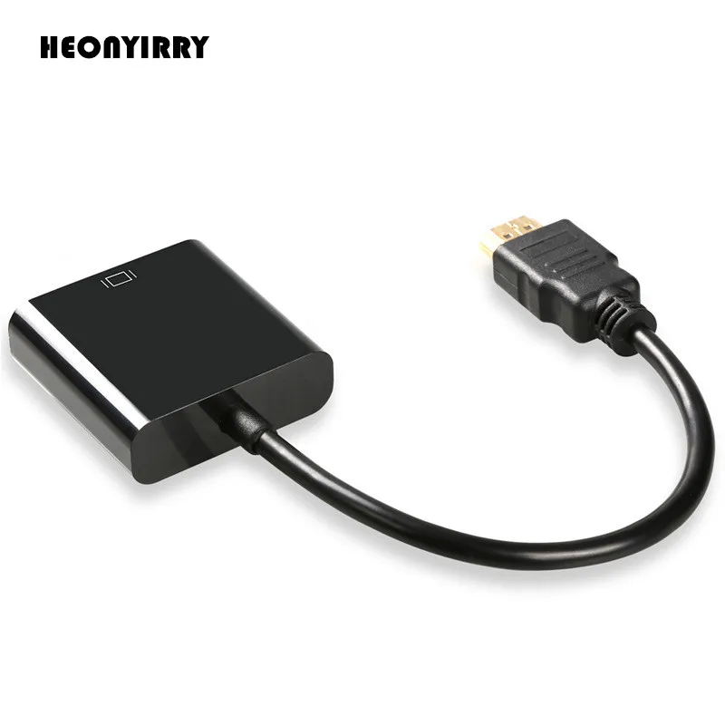 HDMI в VGA кабель адаптер цифро-аналоговые аудио и видео конвертер адаптер «Папа-мама» для ПК ноутбук поддержка 1080P HDTV