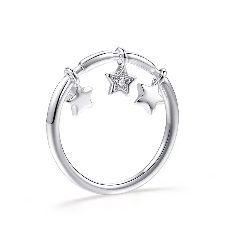 Star UMODE, звезда, собака, лапа, цветок, подвесные кольца для женщин, кольца на палец, любовь, свадьба, серебро, роскошные ювелирные аксессуары, бесплатно UR0493 - Цвет основного камня: Star