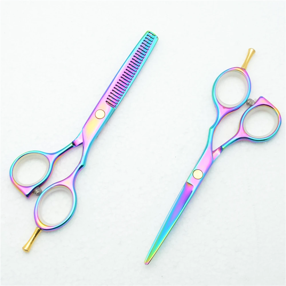 5 дюймов Индивидуальный бренд фиолетовый цвет лучшие Парикмахерские ножницы